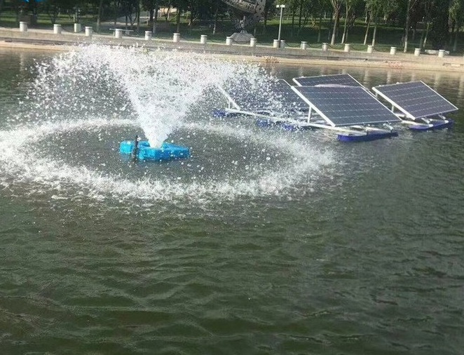 太阳能喷泉曝气机